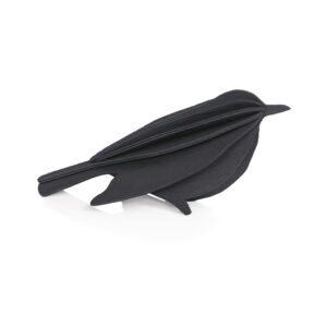 Lovi vogel 8 cm zwart