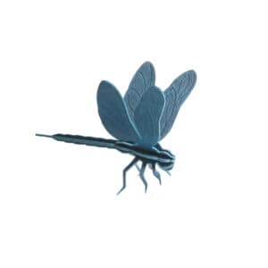 Lovi libelle 10 cm blauw